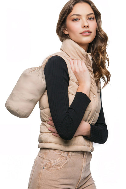 Micro Packable Puffer Vest