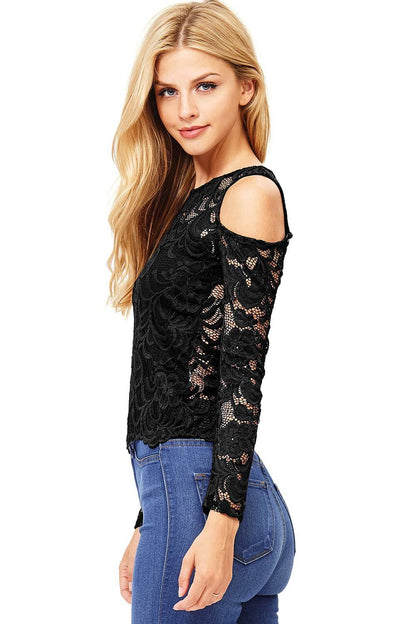 Lila Lace Top