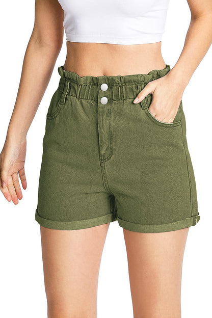 Niki Denim Paperbag Shorts