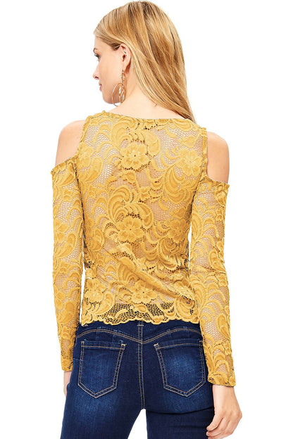 Lila Lace Top