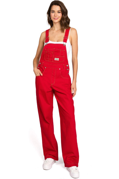 Lana Roux 90s Retro Dungaree Utility Twill Overalls