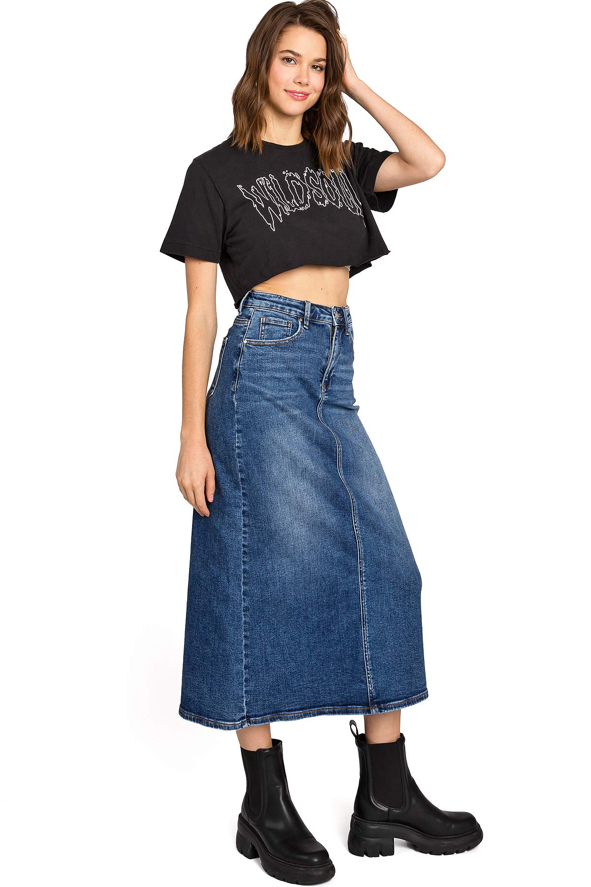 Delaney Denim Skirt