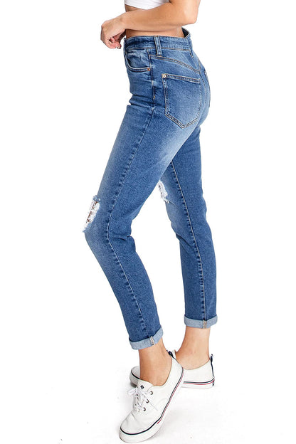 Classic Ripped Mom Jeans