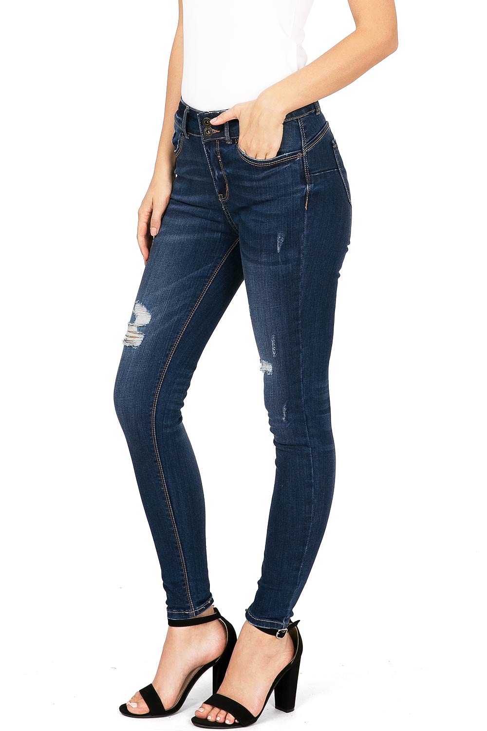 Daily Distress Skinny Jeans