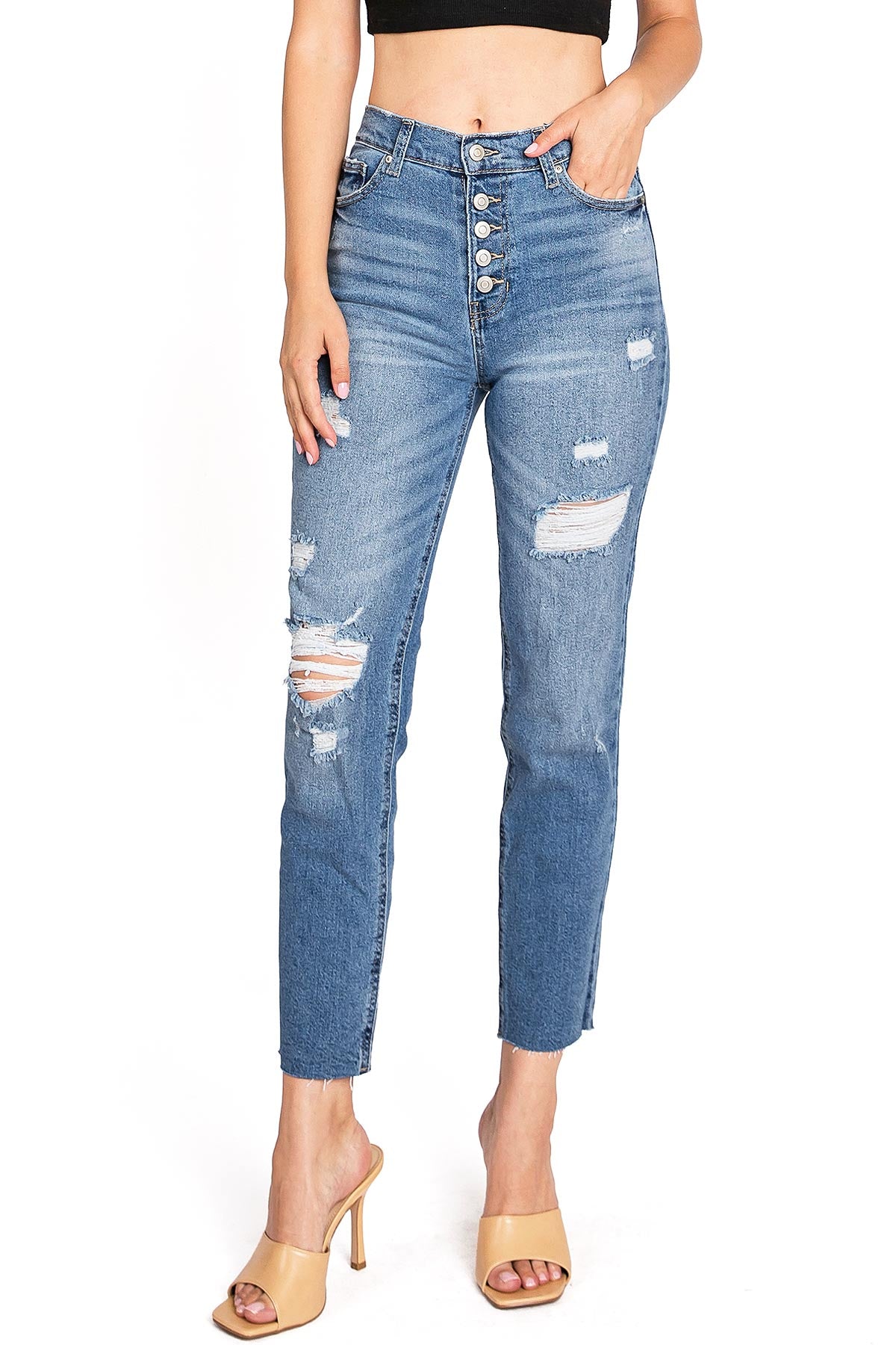 Momentum Slim-Straight Jeans