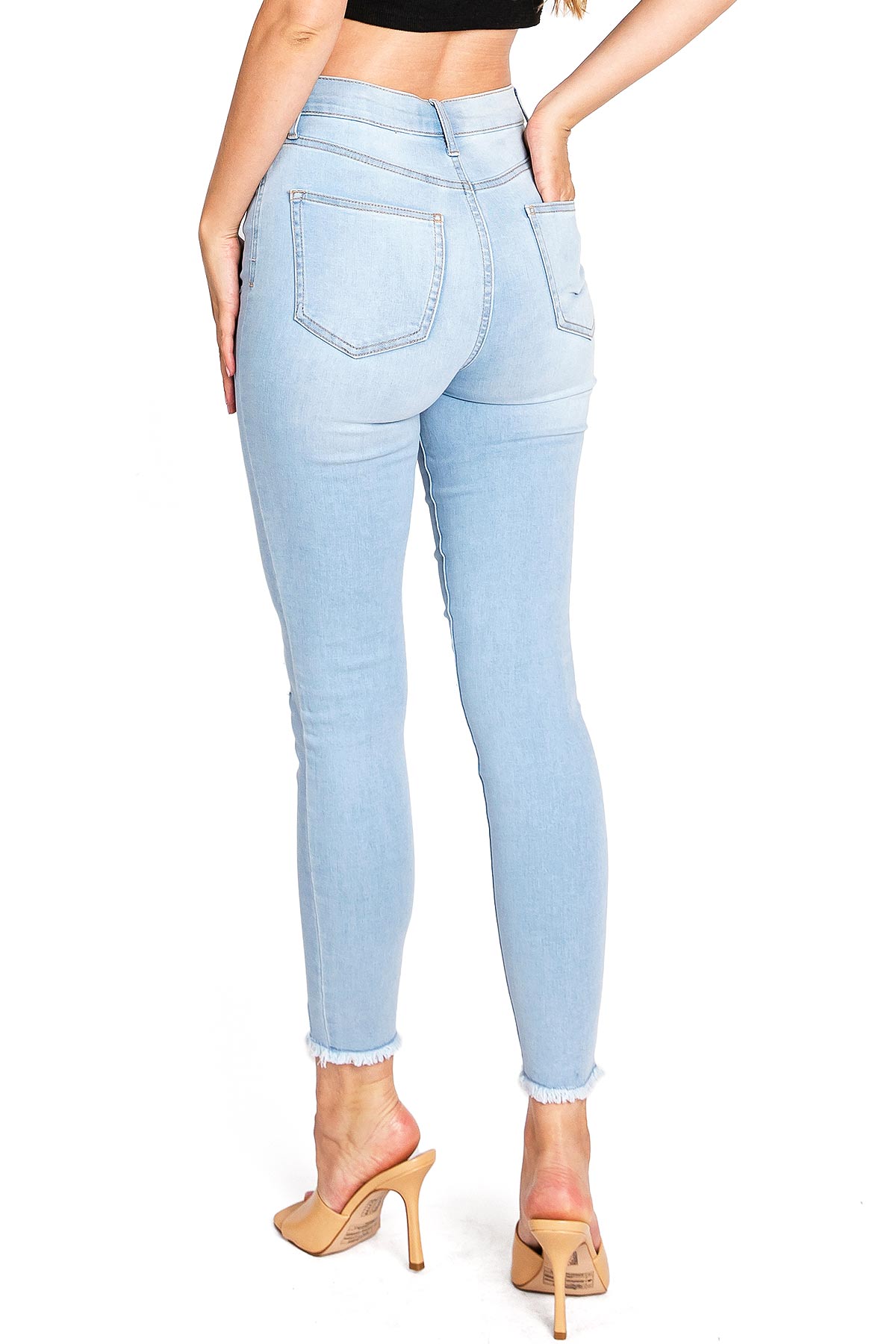 Azure High Rise Skinny Jeans