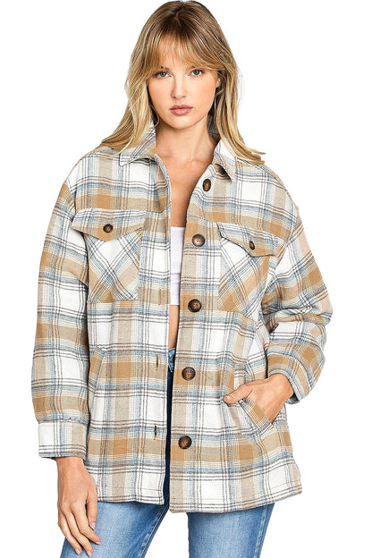 Plaid Sherpa Flannel Shacket