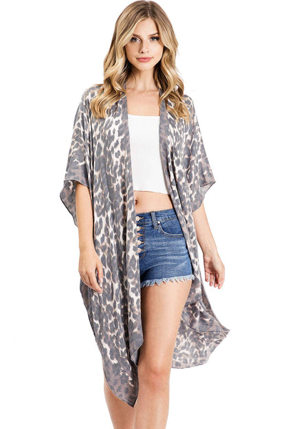 Hush Leopard Kimono
