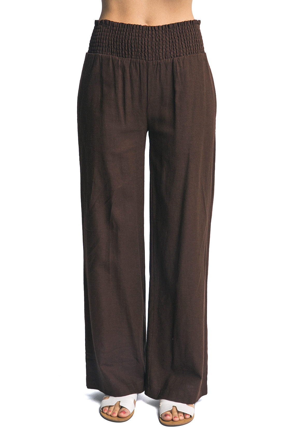 Island Nights Linen Pants - Pink Ice