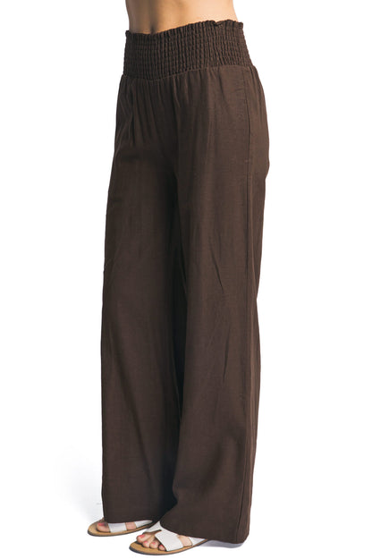 Island Nights Linen Pants - Pink Ice