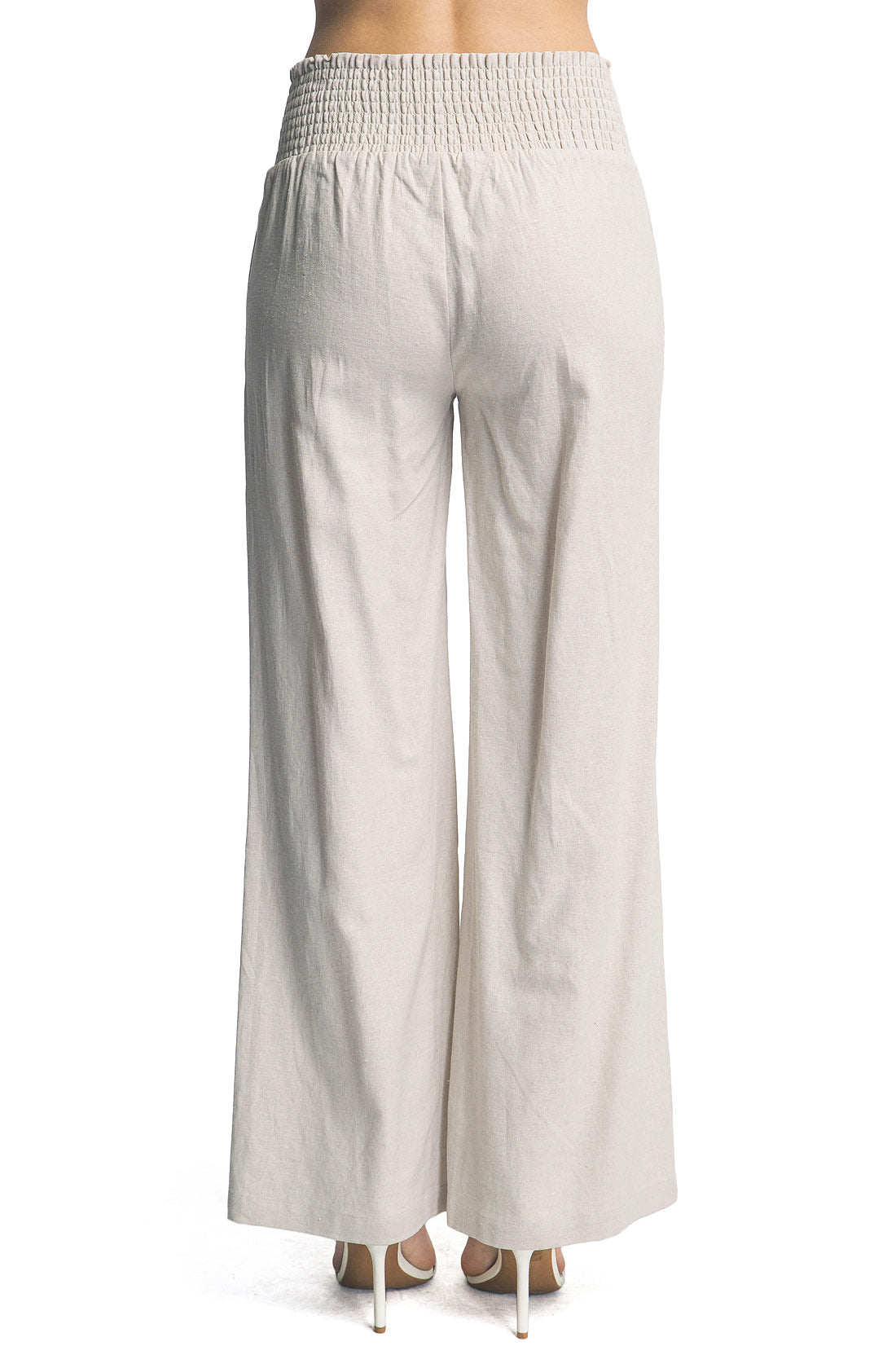 Island Nights Linen Pants - Pink Ice
