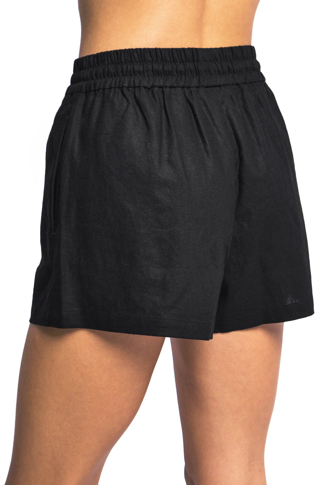 Karma Linen Shorts - Pink Ice