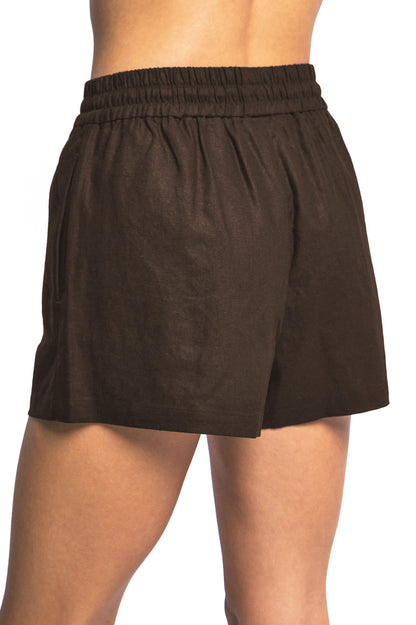 Karma Linen Shorts - Pink Ice