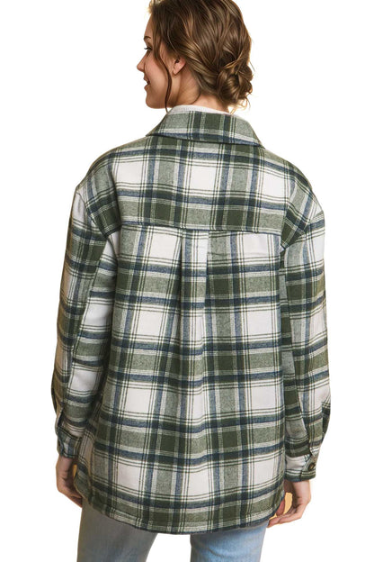 Plaid Sherpa Flannel Shacket