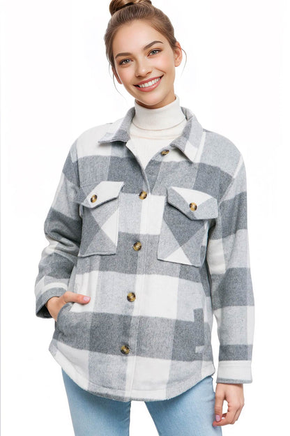 Plaid Sherpa Shacket