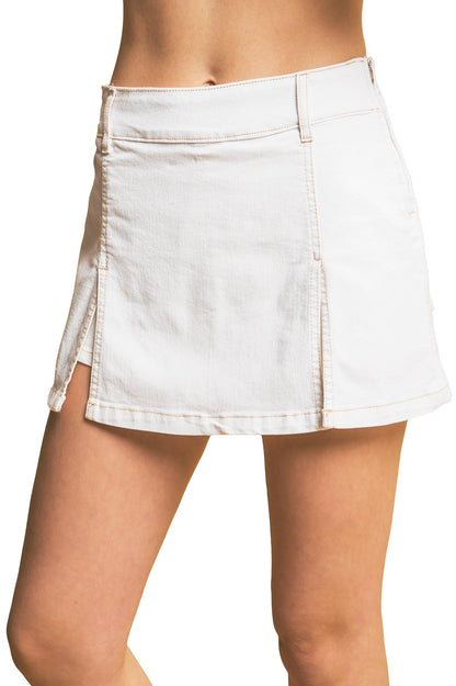 Amour Denim Mini Skort