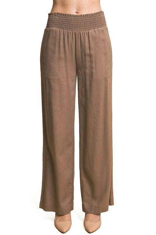 Havana Smocked Linen Pants