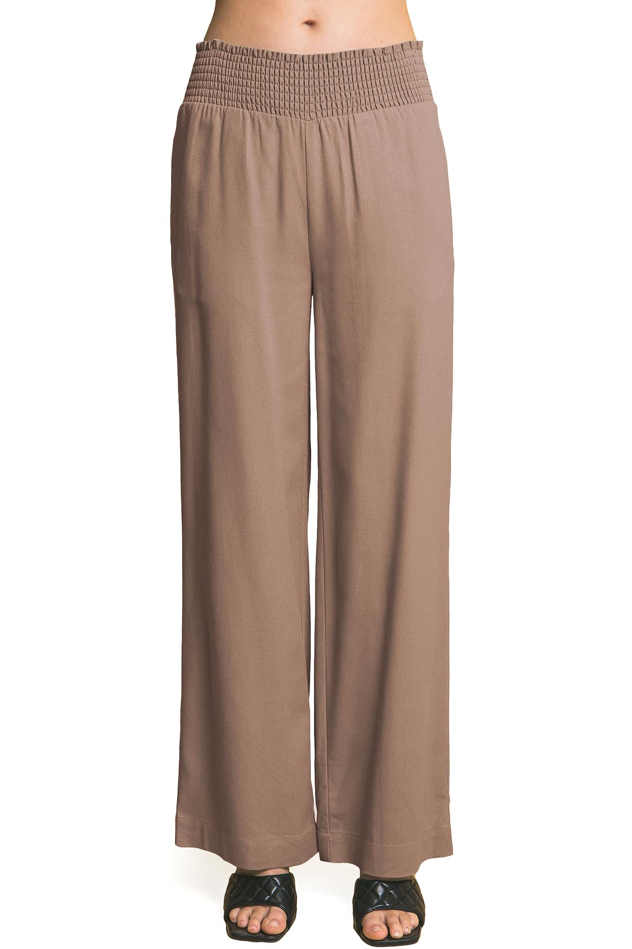 Havana Smocked Linen Pants