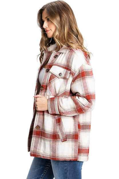 Plaid Sherpa Flannel Shacket