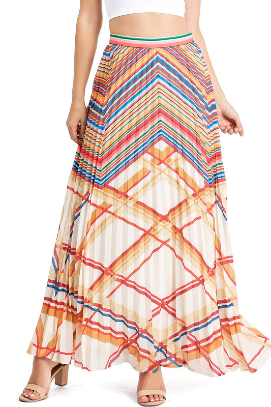 Goldie Pleated Maxi Skirt