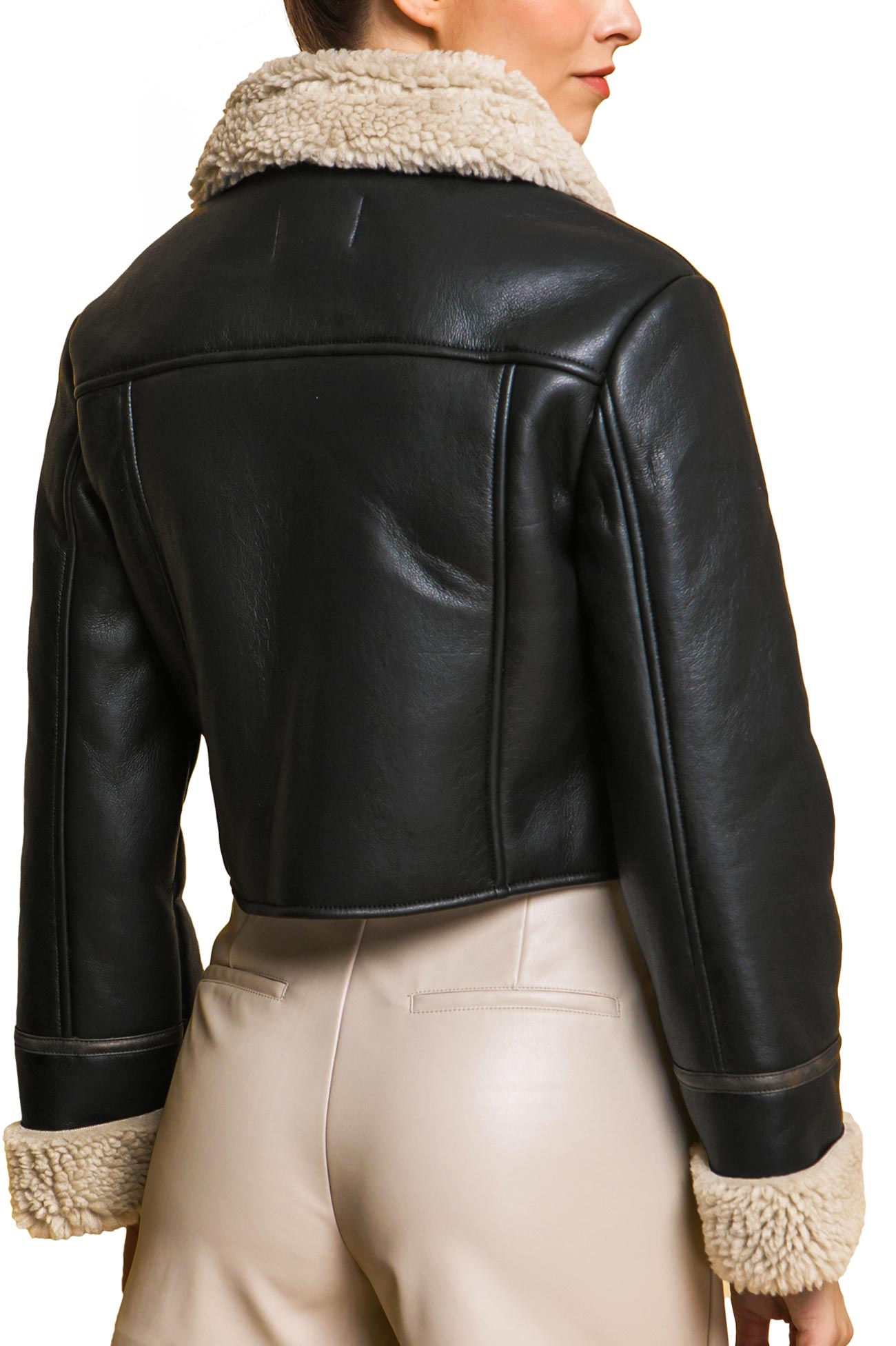 Shearling Moto Jacket