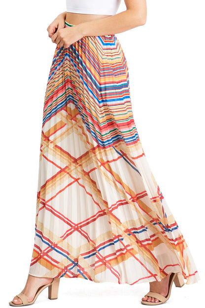 Goldie Pleated Maxi Skirt