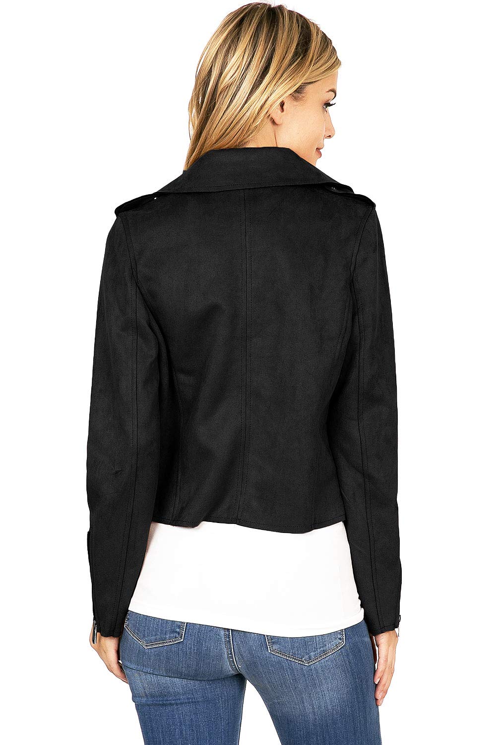 Suede Moto Jacket