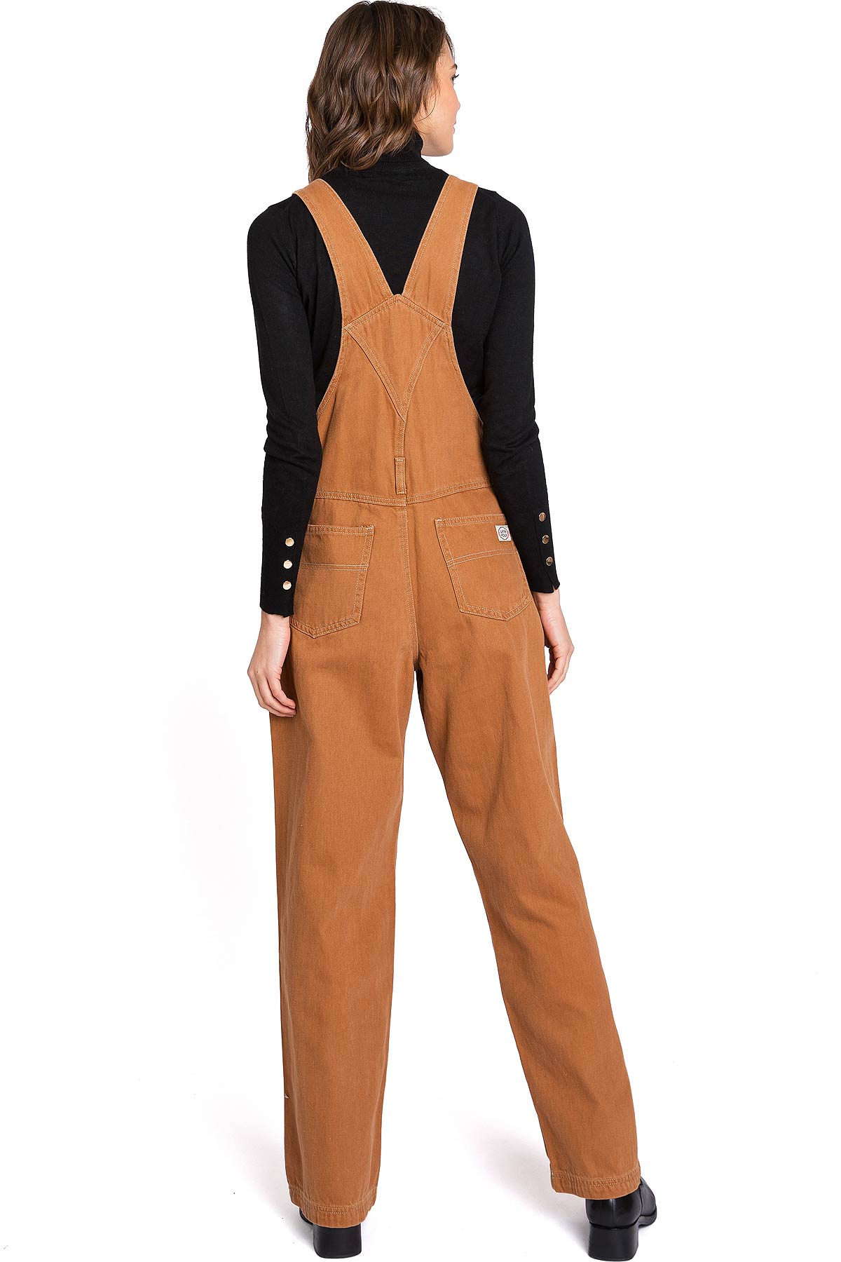 Lana Roux 90s Retro Dungaree Utility Twill Overalls