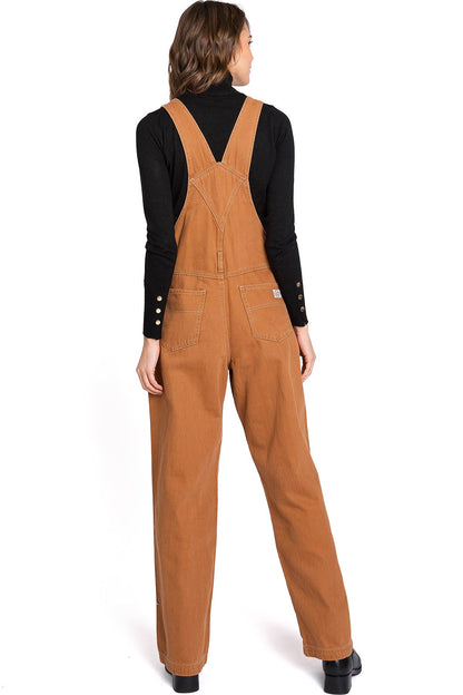 Lana Roux 90s Retro Dungaree Utility Denim Twill Overalls