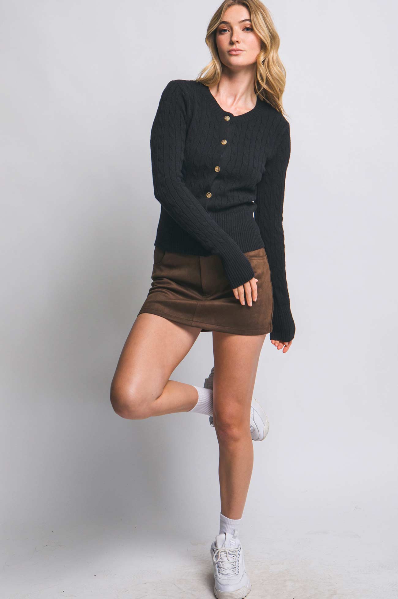 Classic Cable Knit Cardigan