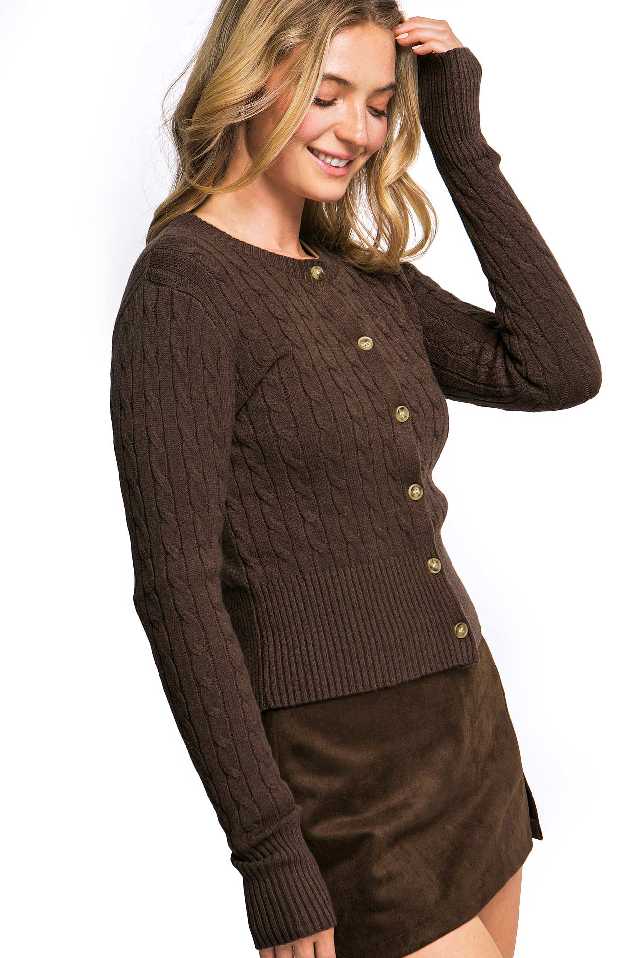 Classic Cable Knit Cardigan