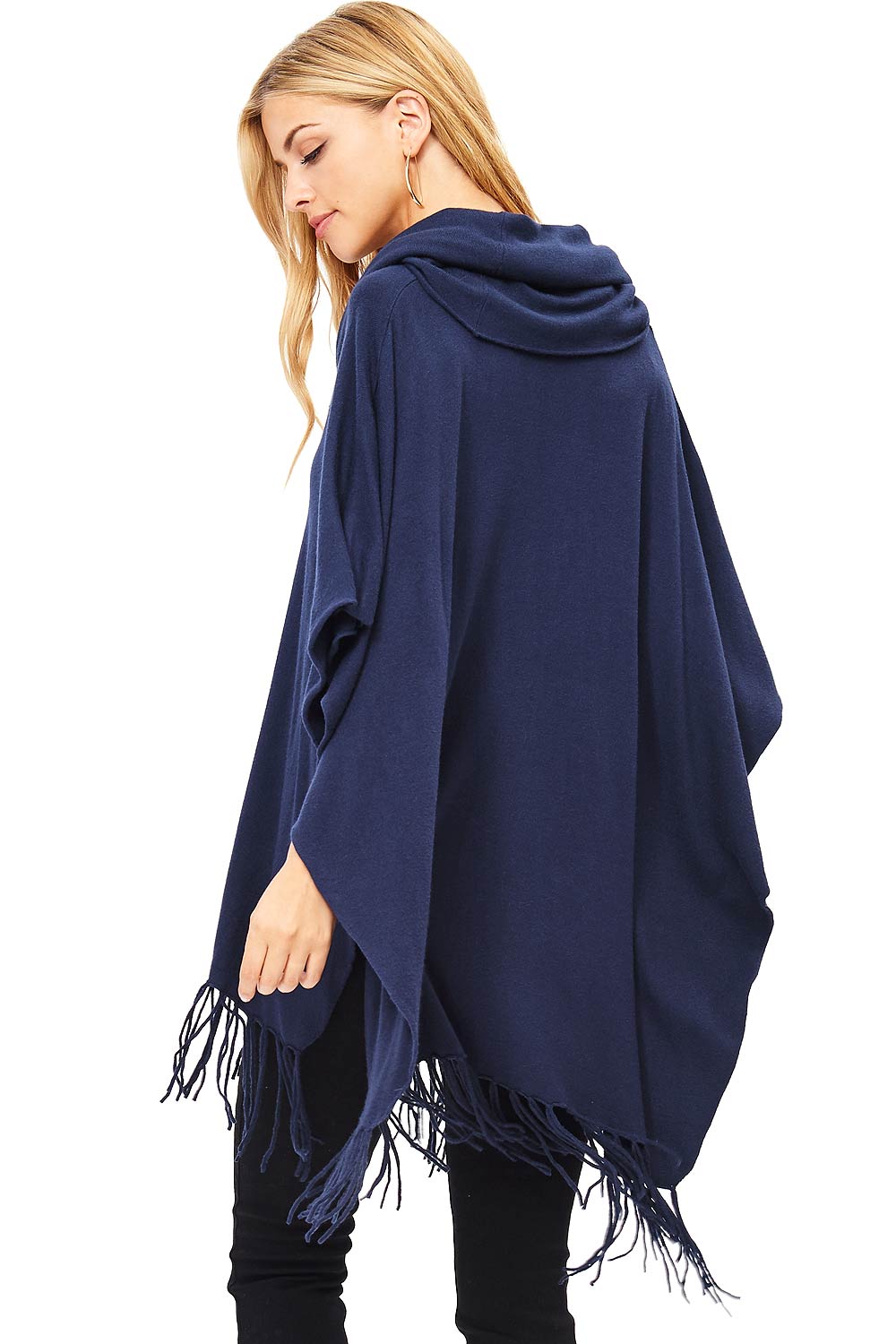 Cloaked Fringe Poncho