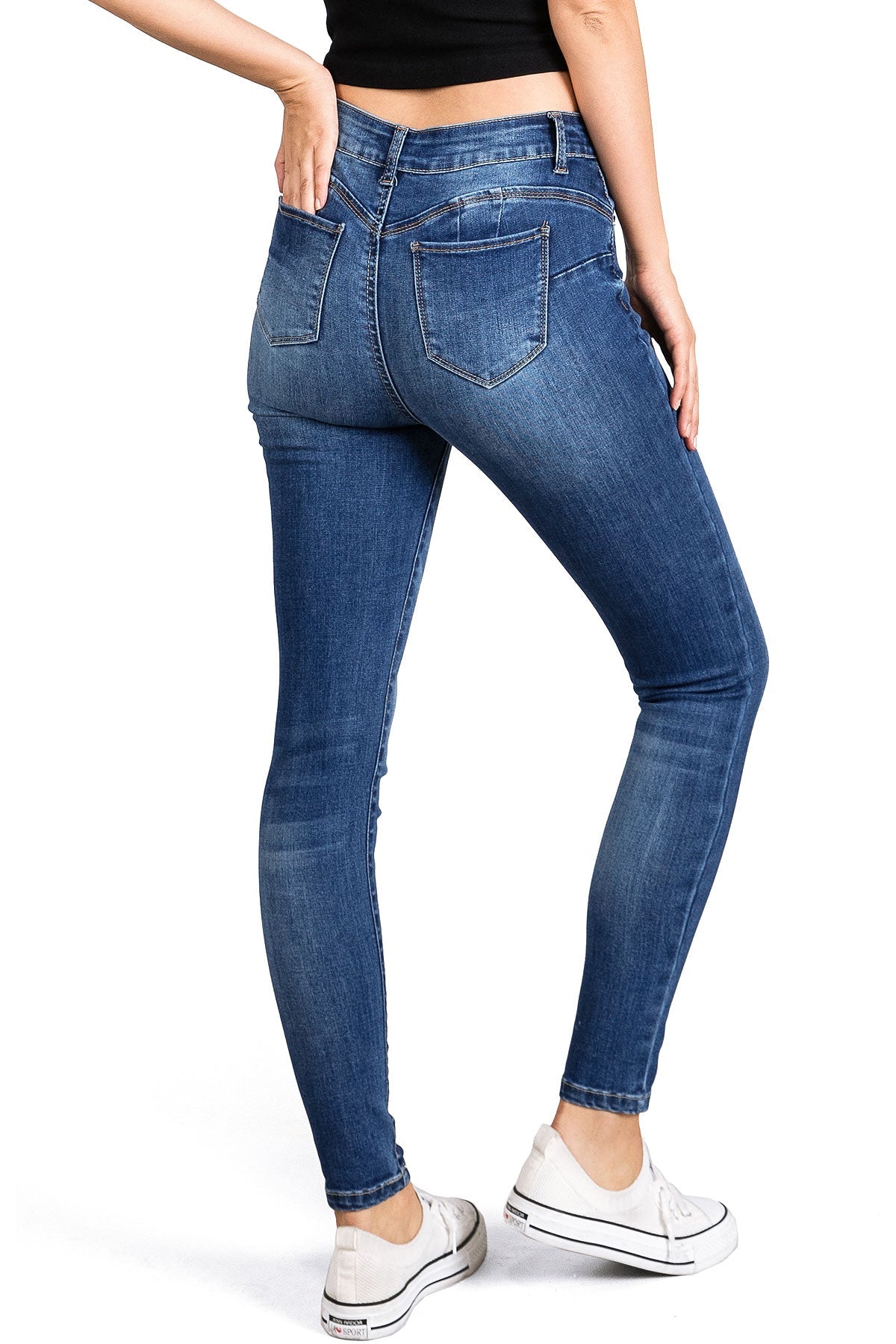 Sleek High Rise Skinny Jeans