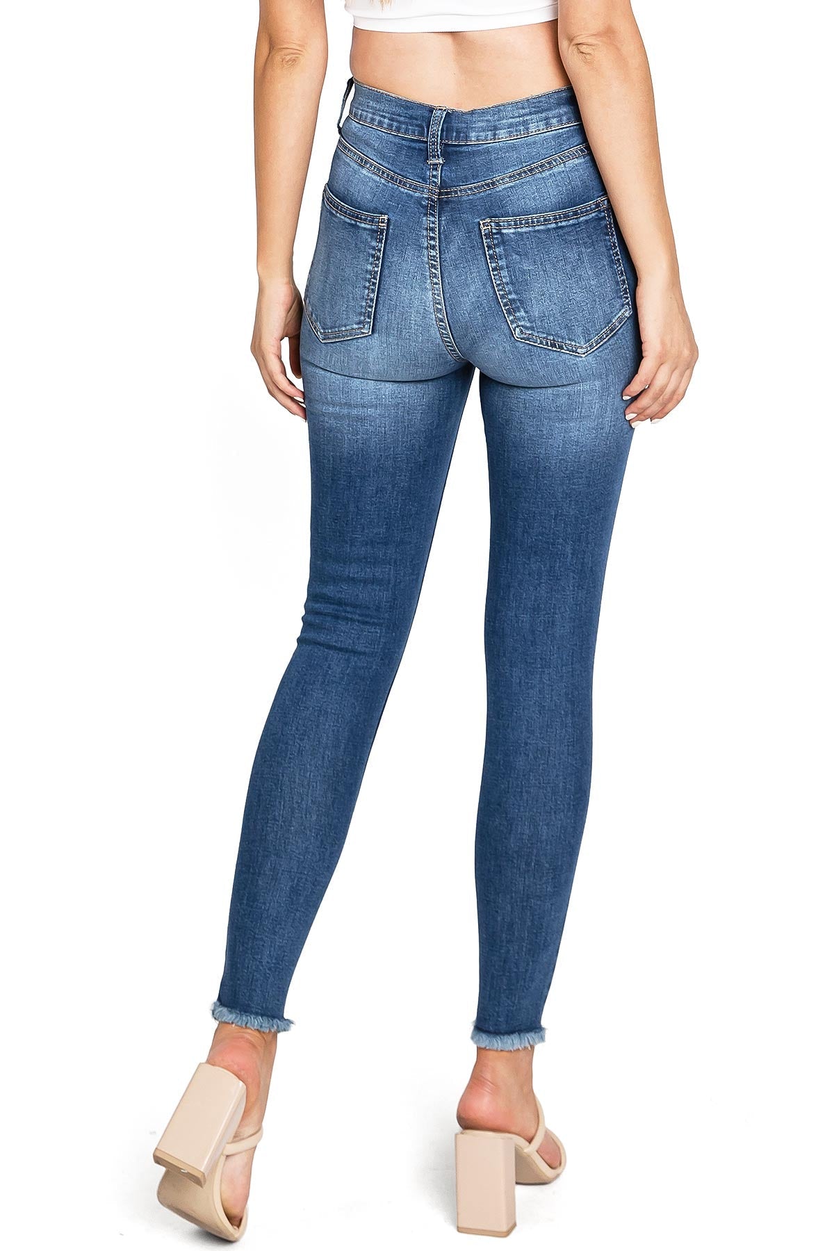 Azure High Rise Skinny Jeans