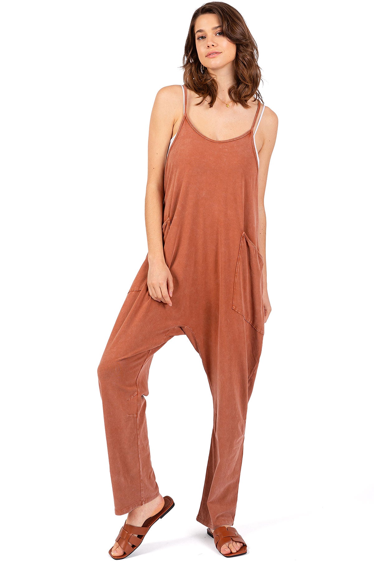 Cropped Harem Jumpsuit