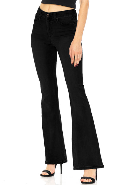 Boston Bell Bottom Jeans - Pink Ice