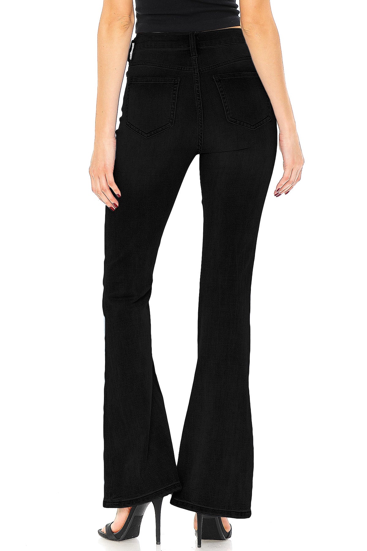 Boston Bell Bottom Jeans - Pink Ice
