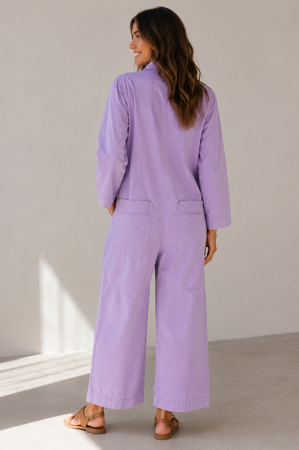 Lana Roux All Day Oversized Jumpsuit - Pink Ice