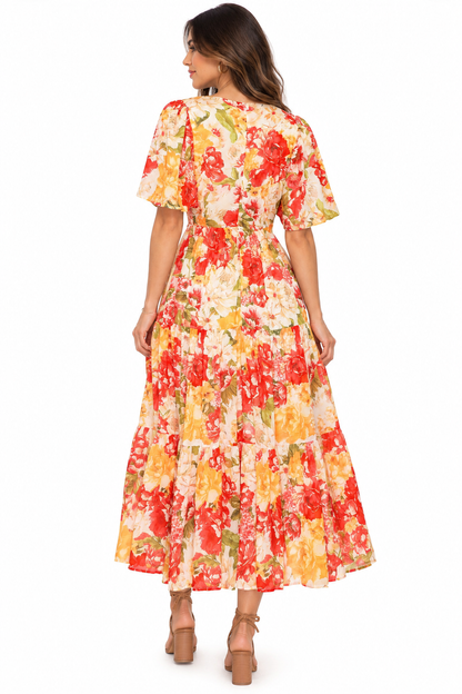 Marigold Midi Dress - Pink Ice
