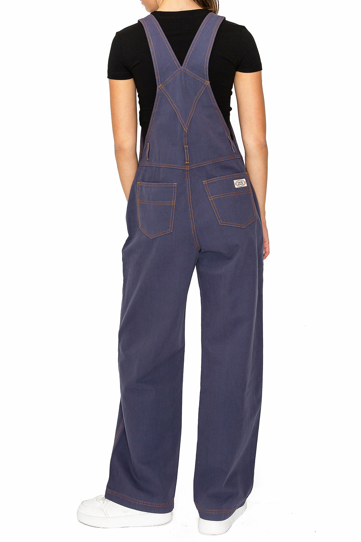 Lana Roux 90s Retro Dungaree Summer Canvas Overalls