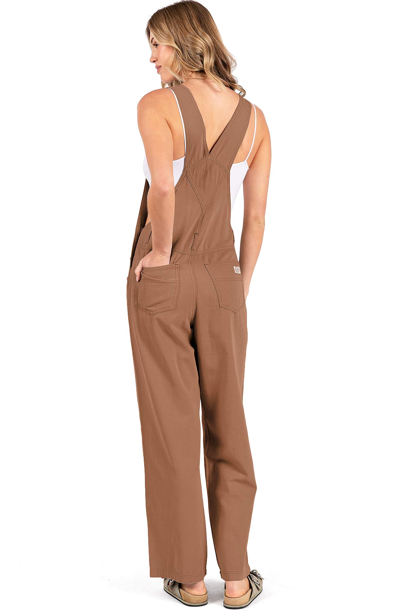 Lana Roux 90s Retro Dungaree Summer Canvas Overalls - Pink Ice