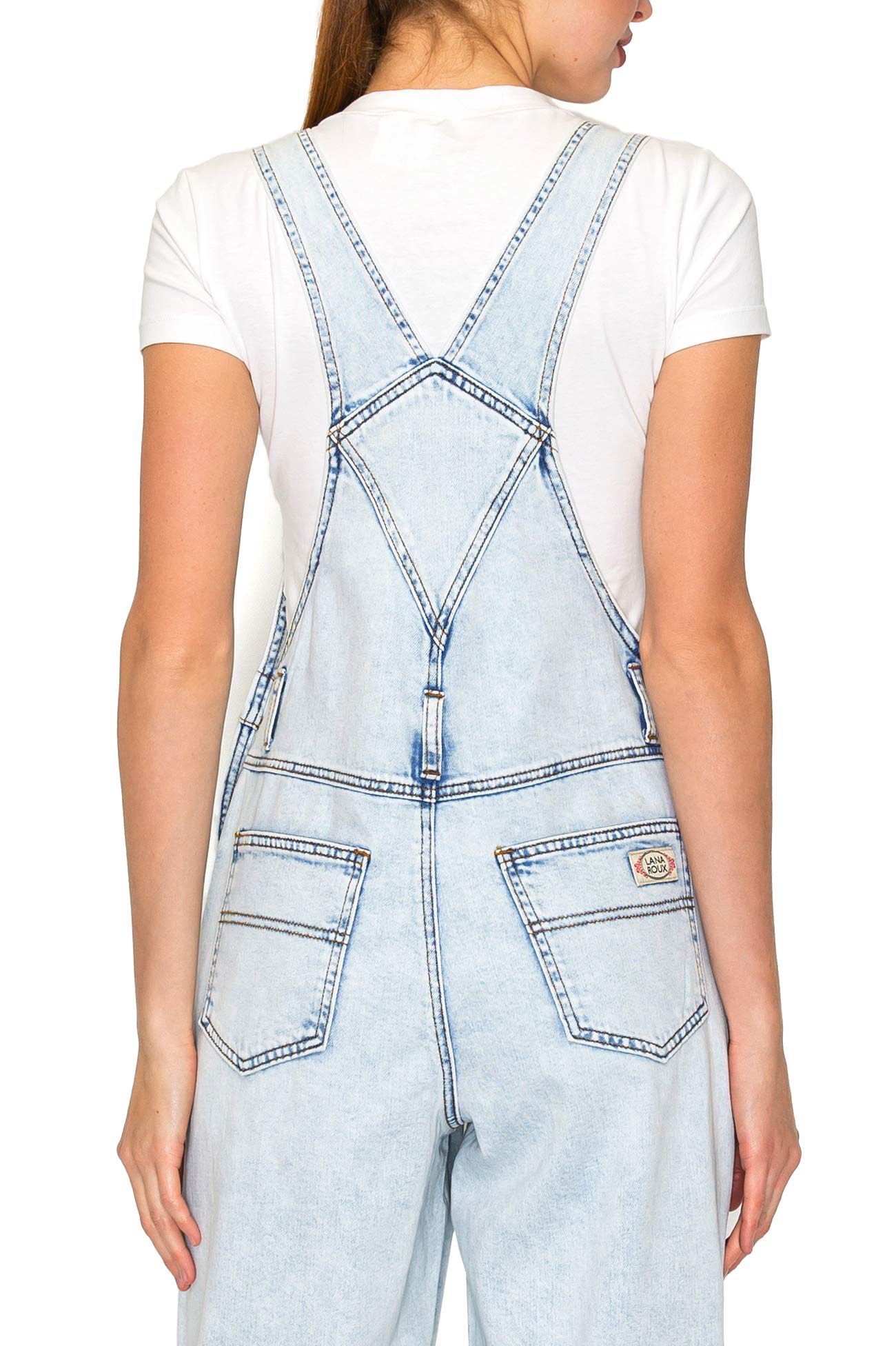 Lana Roux 90s Retro Ultra Soft Stretch Fit Overalls – Pink Ice
