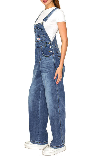 Lana Roux 90s Retro Ultra Soft Stretch Fit Overalls