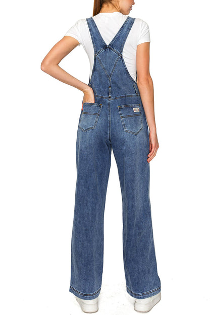 Lana Roux 90s Retro Ultra Soft Stretch Fit Overalls