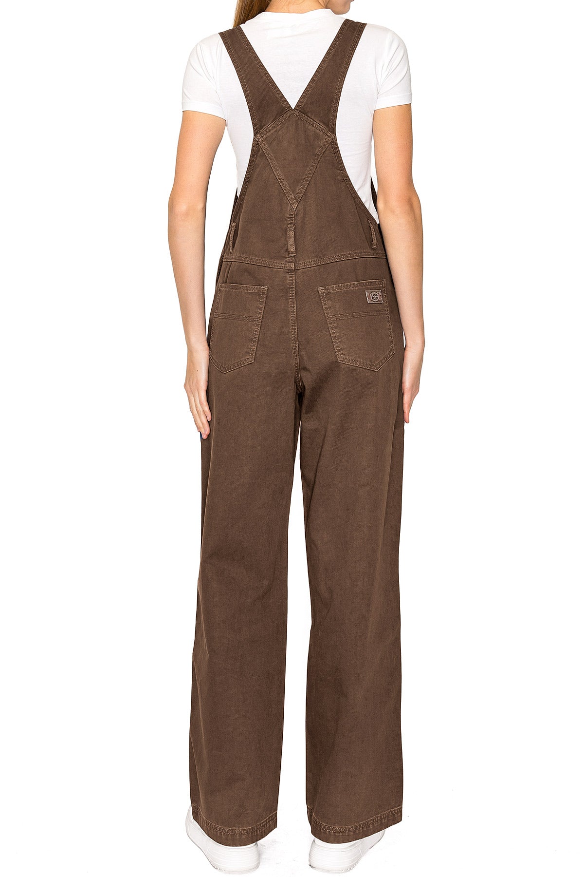 Lana Roux 90s Retro Utility Overdye Twill Overalls