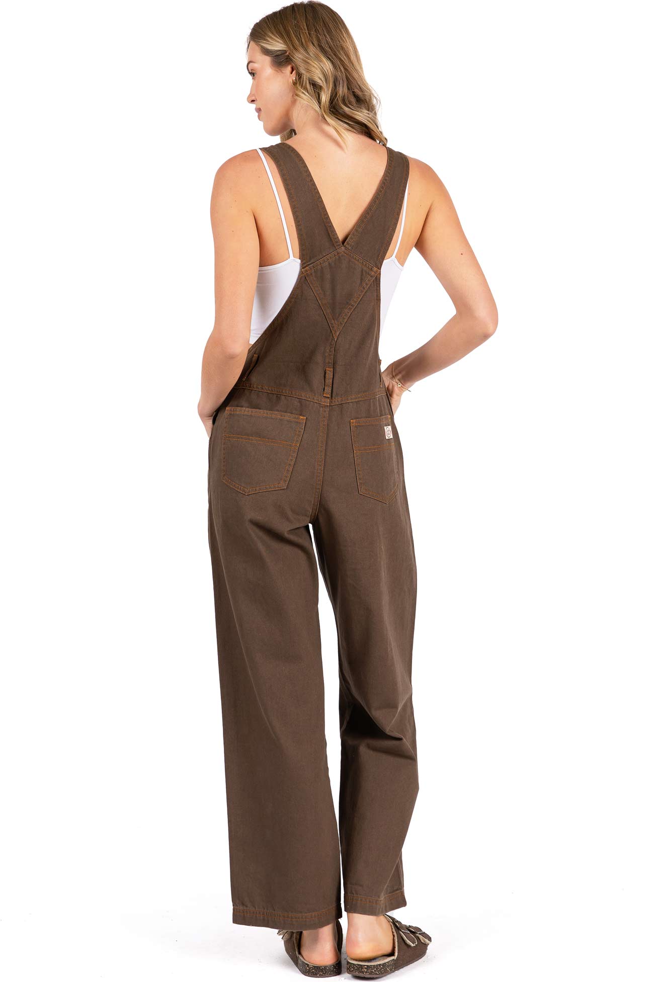 Lana Roux 90s Retro Dungaree Utility Twill Overalls