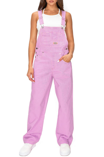 Lana Roux 90s Retro Utility Garment Dye Cotton Overalls