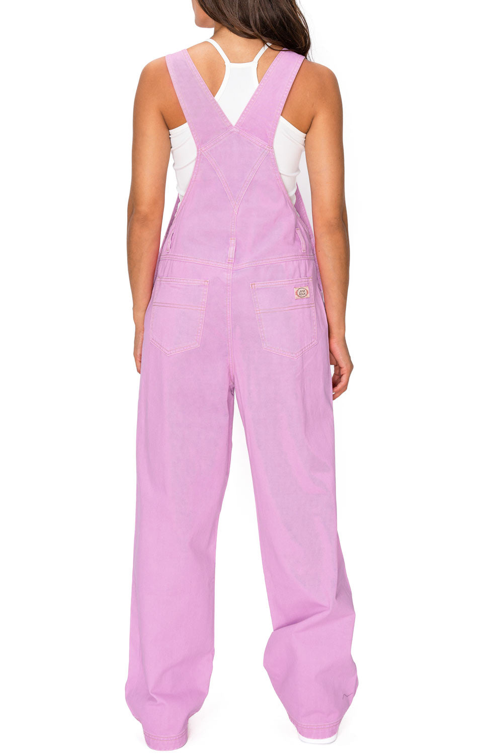 Lana Roux 90s Retro Utility Garment Dye Cotton Overalls