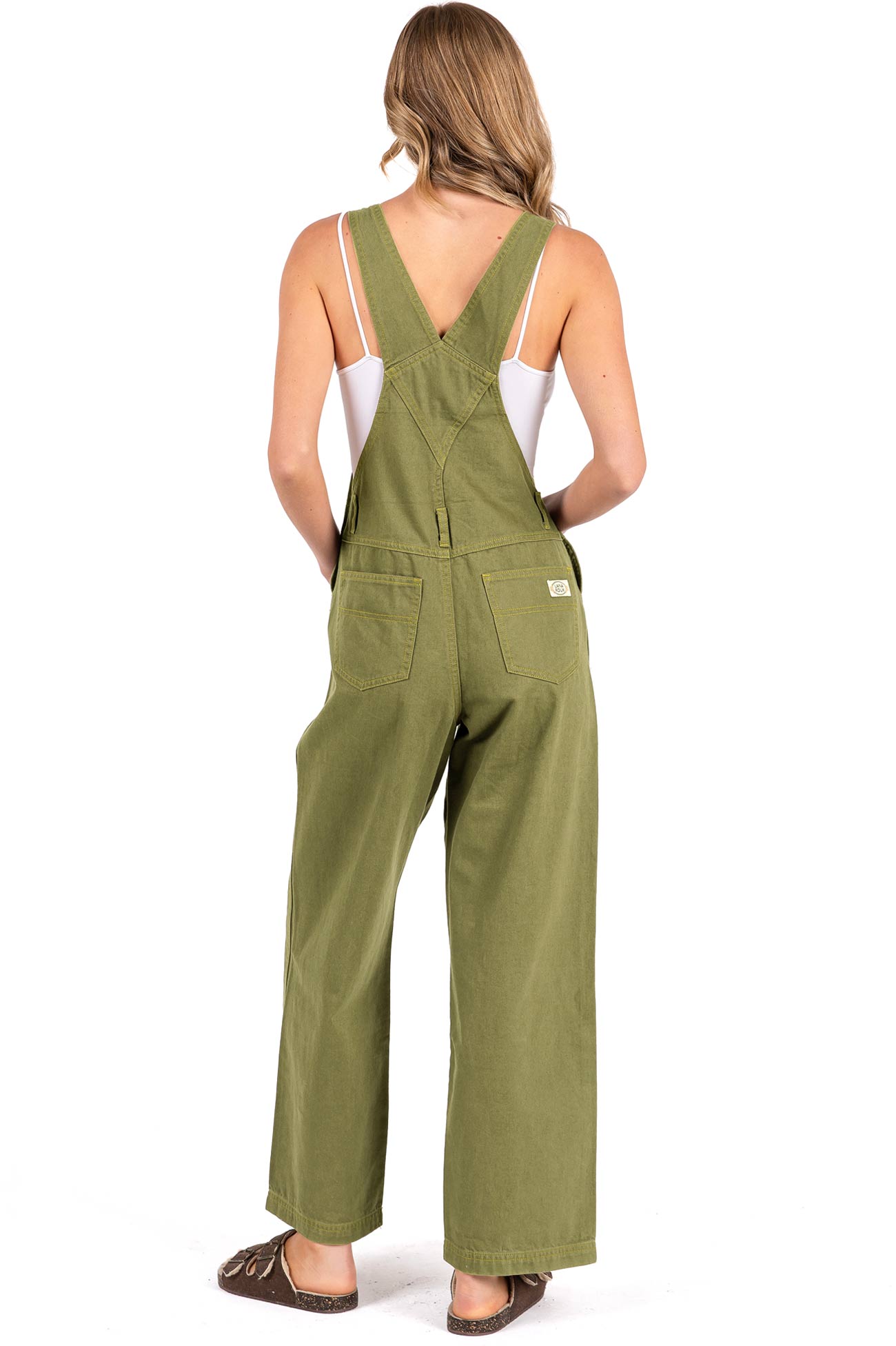 Lana Roux 90s Retro Dungaree Utility Twill Overalls