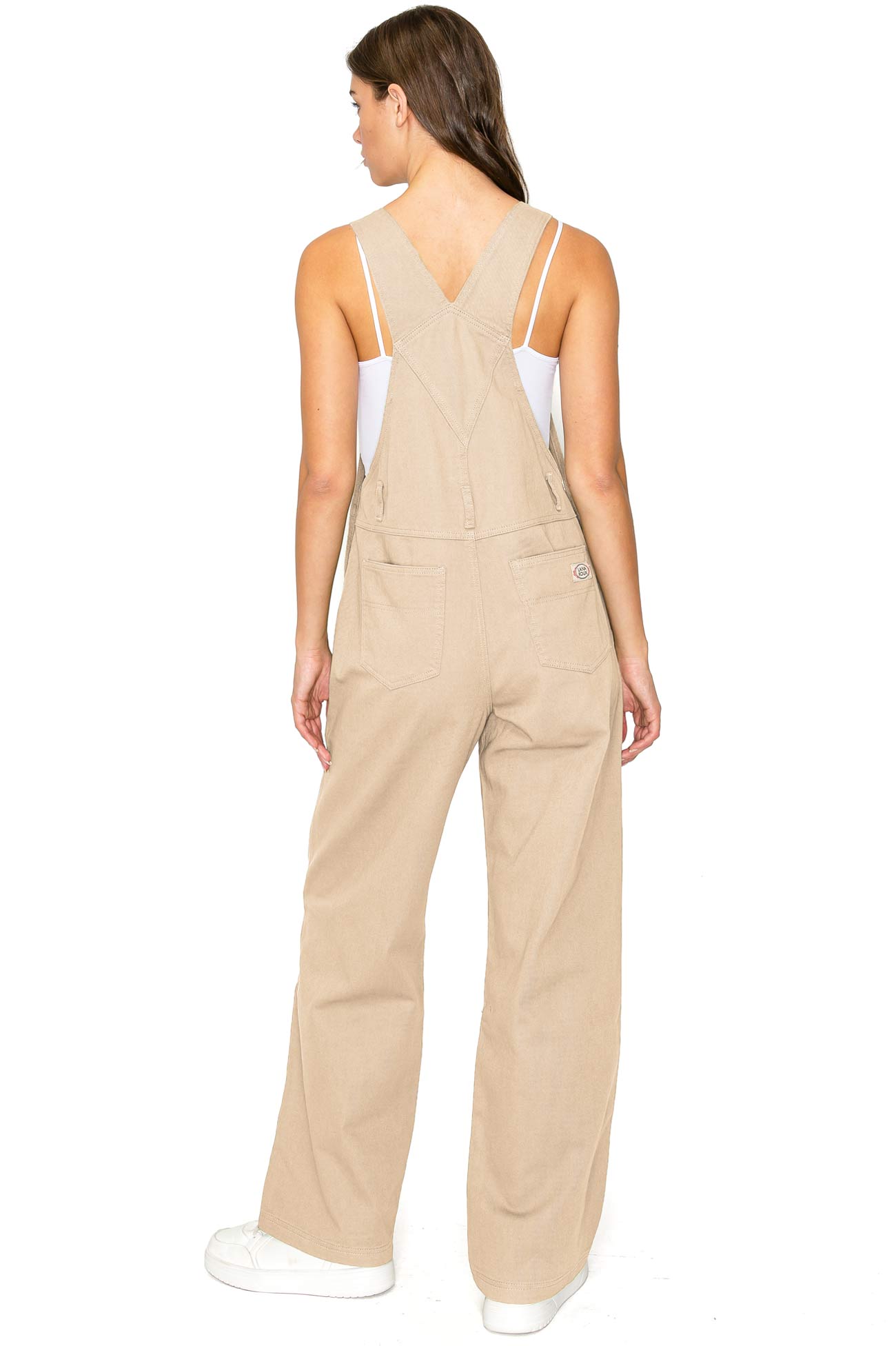 Lana Roux 90s Retro Dungaree Utility Twill Overalls